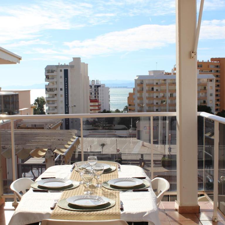 Apto en Cullera con terraza, piscina, parking y wifi gratis - Two-Bedroom Apartment with Terrace and Sea View - 24