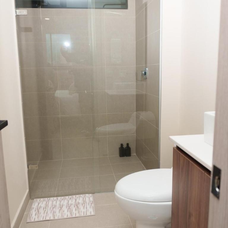 NEW in laurels with air , loft type, giant tv - Apartamento de 1 dormitorio - 24