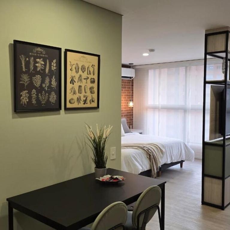 NEW in laurels with air , loft type, giant tv - Apartamento de 1 dormitorio - 41