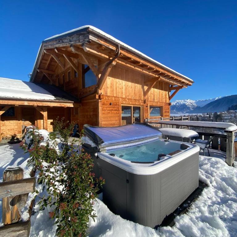 Chalet vue Mont Blanc avec jacuzzi extérieur - Appartement - 1