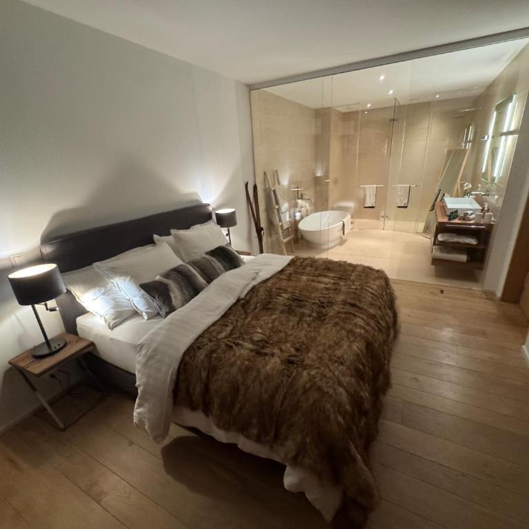 Alpine Luxury Apartment Davos with Spa Access to 5 Star Hotel - Apartment mit 2 Schlafzimmern - 20