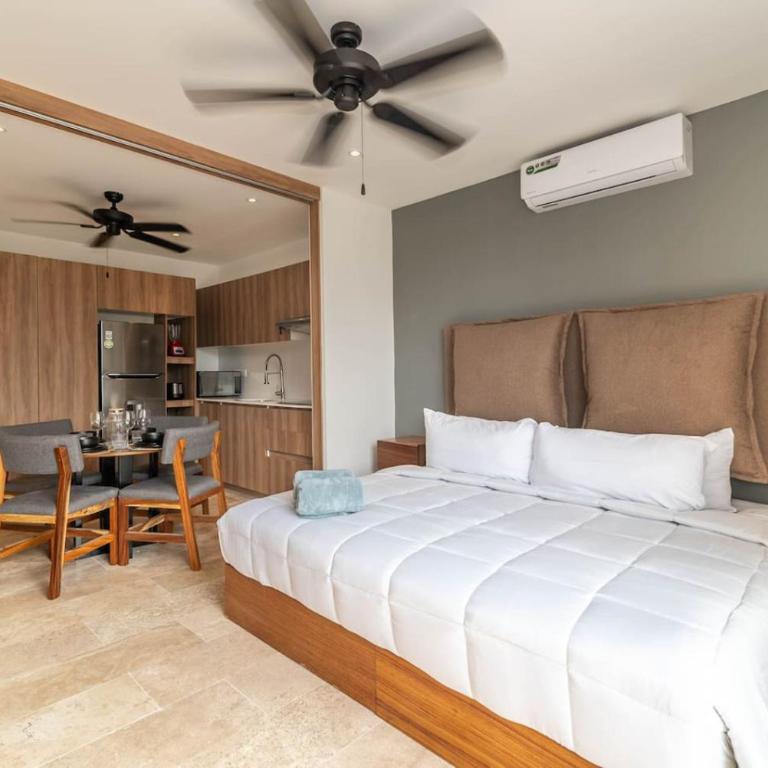 King Studio with Balcony, Rooftop Pool in Trendy Aldea Zama - Apartamento - 27