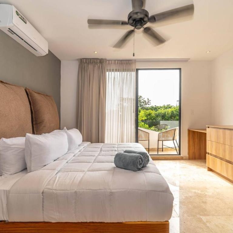 King Studio with Balcony, Rooftop Pool in Trendy Aldea Zama - Apartamento - 29