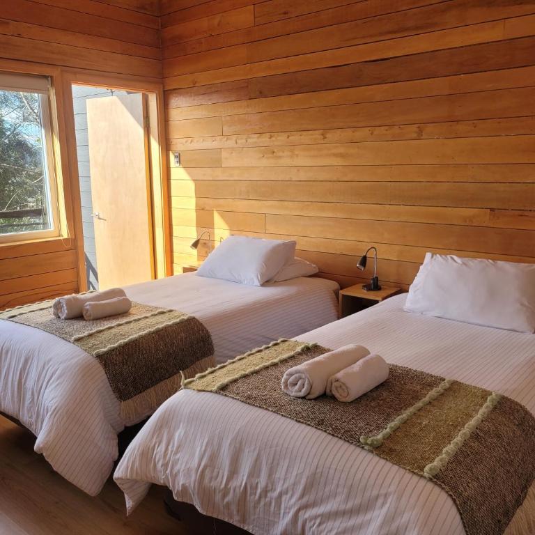 Huillín Lodge - Habitación Doble con vistas al lago - 2 camas individuales - 14