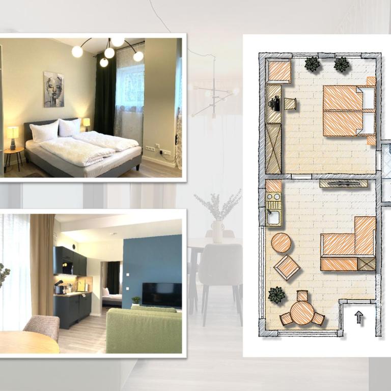 2-Zimmer Apartment - Parken - Nähe Stadtpark, Altstadt, U-Bahn - Apartment mit 1 Schlafzimmer - 8
