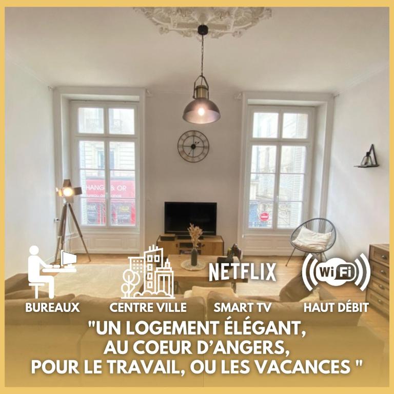 L'angevin - 4 chambres - Hyper centre Angers - Appartement 4 Chambres Deluxe - 1