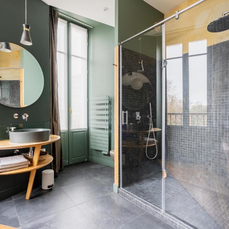 L'Escapade Bordelaise - côté jardin - Chambre Double - Vue sur Jardin - 5