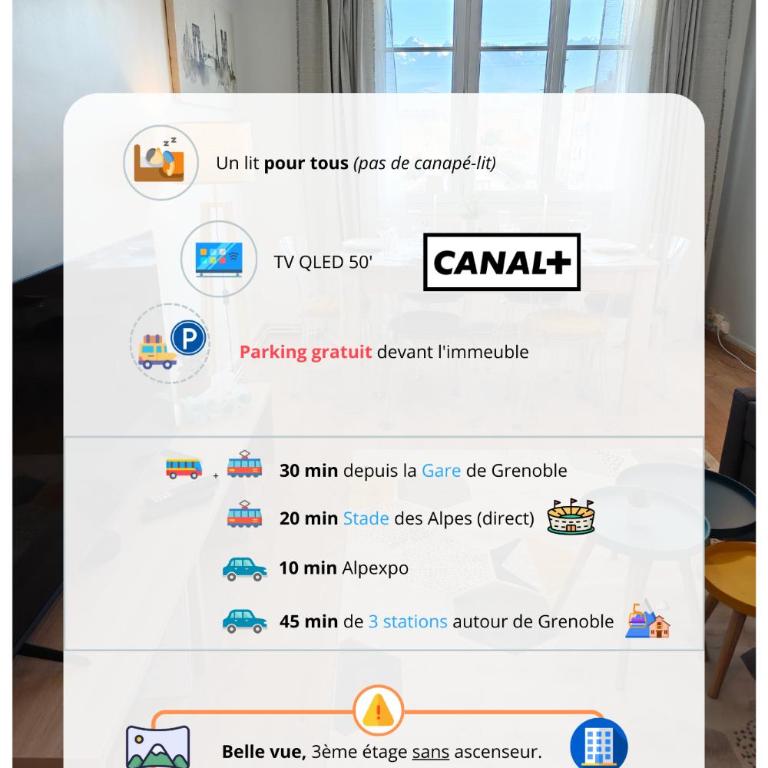 Spacieux T4 vue sur les Alpes - Appartement 3 Chambres - 14