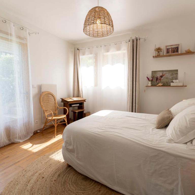 L'Herbe Haute - Chambre Double avec Salle de Bains Privative - 4