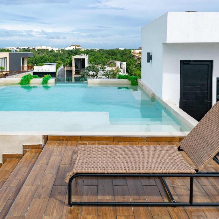 Pool & Rooftop in Tulum 2 Bedrooms Apartment - Apartamento - 36