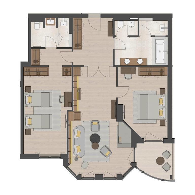 Das Central – Alpine . Luxury . Life - Suite mit 2 Schlafzimmern - 6
