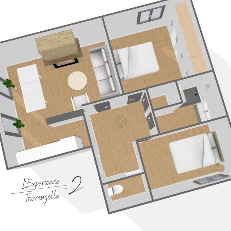 L'Expérience Tourangelle #2 - Apartment mit 2 Schlafzimmern - 4