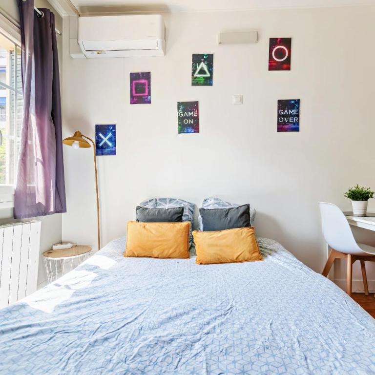 Charmant studio cosy climatisé et parking securisé à proximité du centre ville de lyon - Appartamento - 10