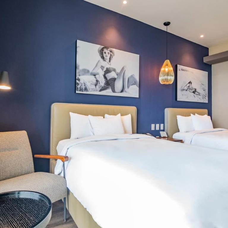 Torre Lucerna Hotel Ensenada - Deluxe Océano con 2 camas dobles - 7