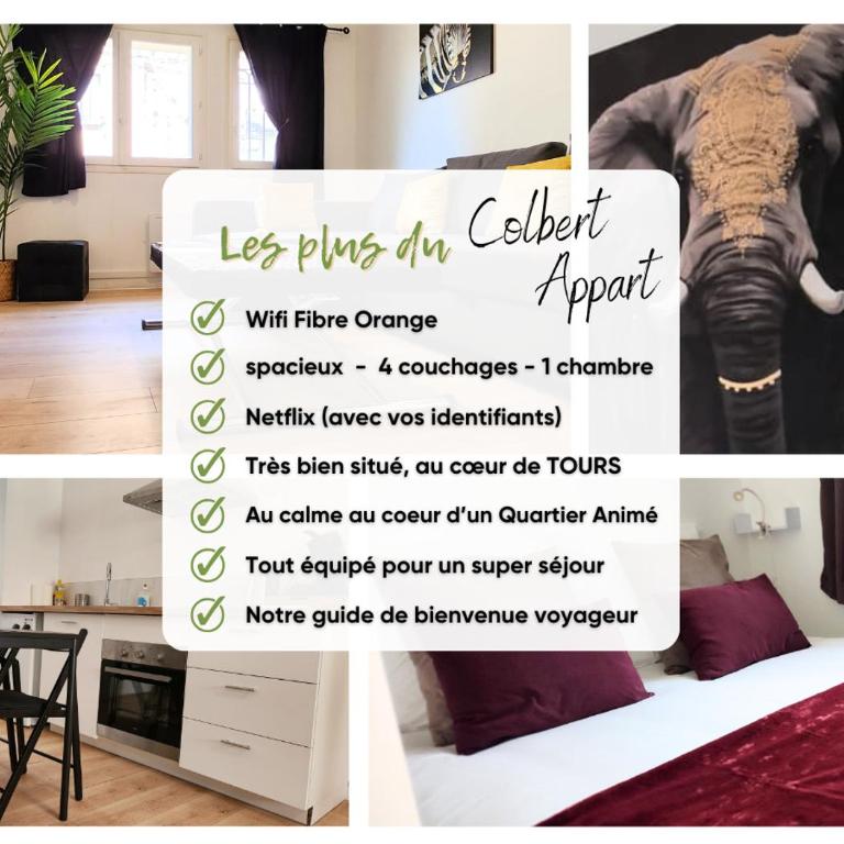 "Colbert' Appart" 1 chambre - Refait à neuf - proche Cathédrale Saint Gatien - One-Bedroom Apartment - 3