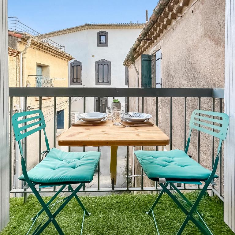 Maison charmante clim et balcon en centre ville - Maison 2 Chambres - 1