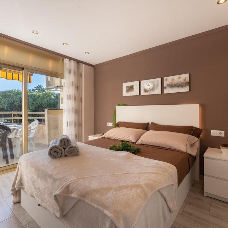 Salou-PrivateParking-Pool-2bed-PortAvntura-AA-WiFi16 - One-Bedroom Apartment - 7
