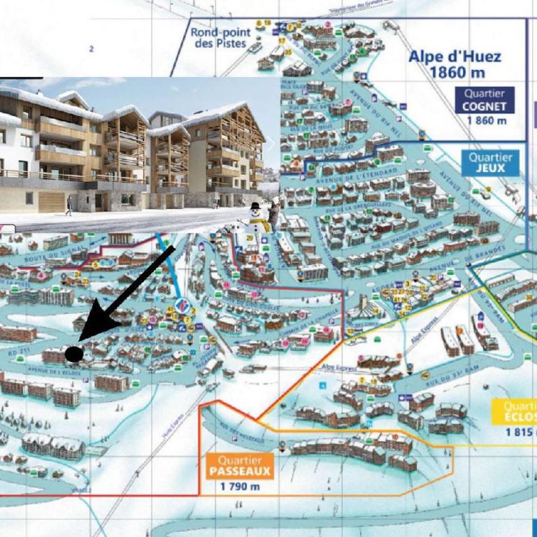 Bel appartement à l'Alpe d'Huez, proche pistes et équipements confort, avec wifi et parking - FR-1-645-57 - Appartement - 17