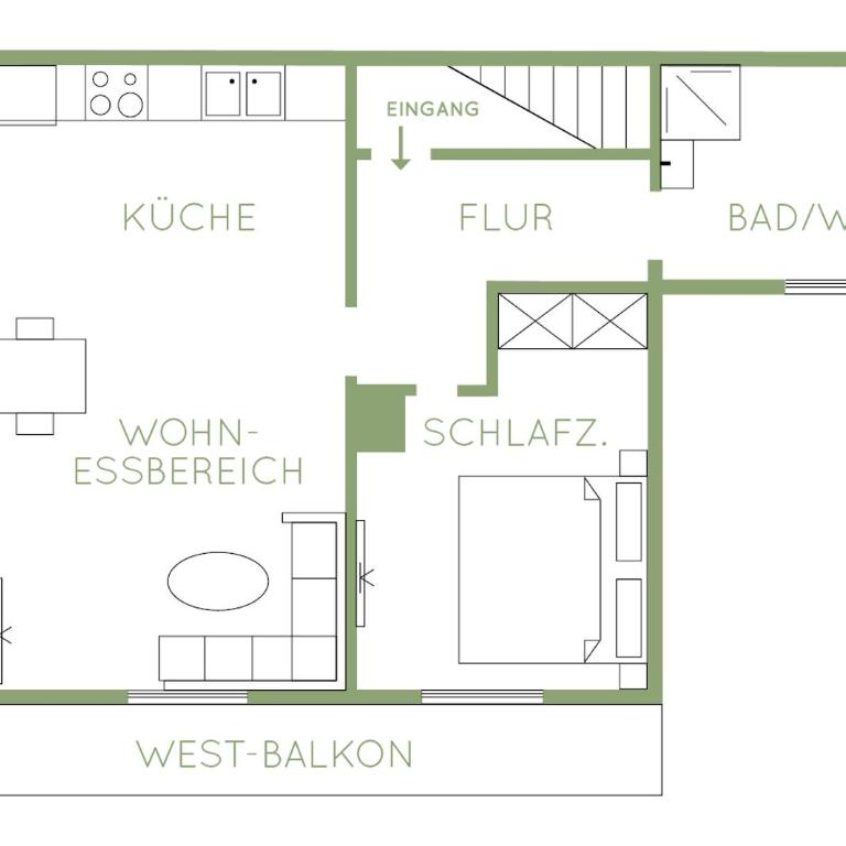 Haus Johannishof - Appartamento con 1 Camera da Letto, Balcone e Vista Montagna - 9