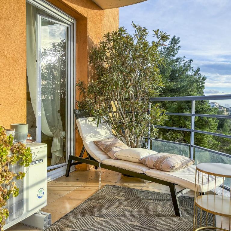 Evasion vue mer - Wifi, Piscine, Parking, 4pers - Apartment mit 2 Schlafzimmern - 5