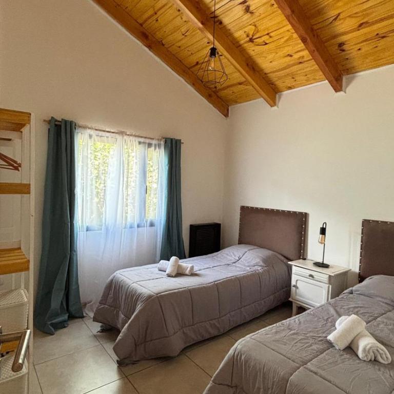 Habitación privada en casa compartida - Complejo Aime - Ruka - Habitación Doble con vistas a las montañas - 2 camas - 1