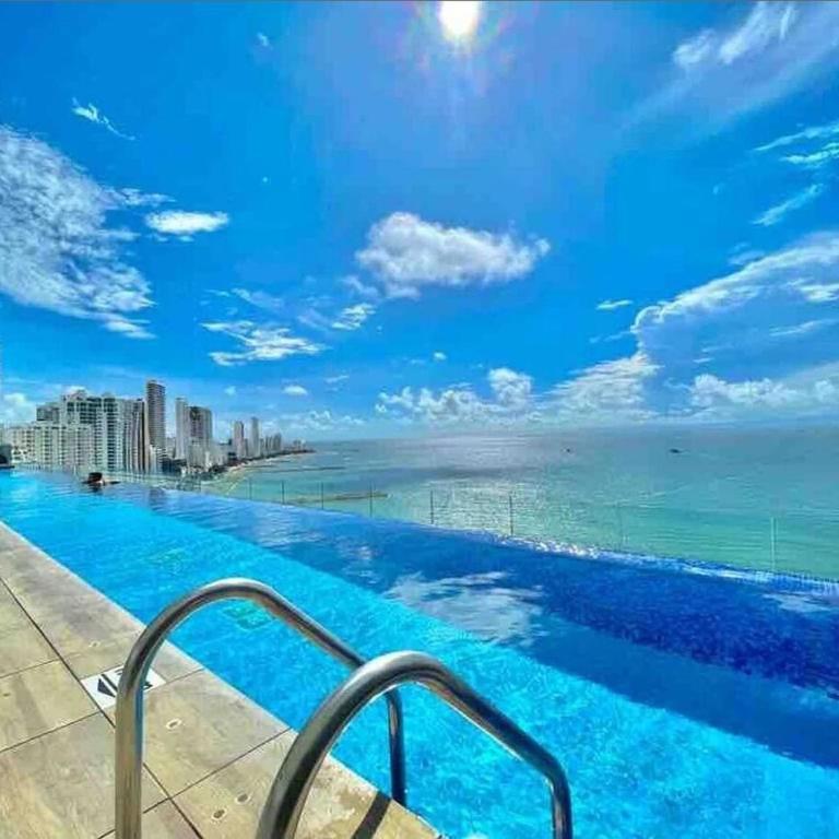 Luxury apt sea front AC Wifi pool at cartagena - Apartamento de 1 dormitorio - 4