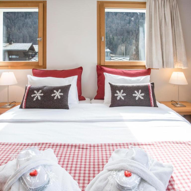 Sonnmatten Boutique Hotel & Apartments Zermatt - Apartment mit 3 Schlafzimmern - 1. Etage mit Balkon und Blick auf das Matterhorn - 3