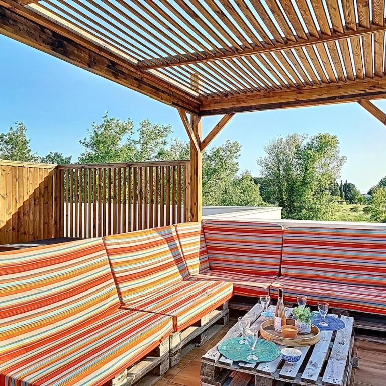 AGENCE JF IMMO- Villa T4 jardin climatisation solarium ménage draps V0767 - Villa 3 Chambres - 8