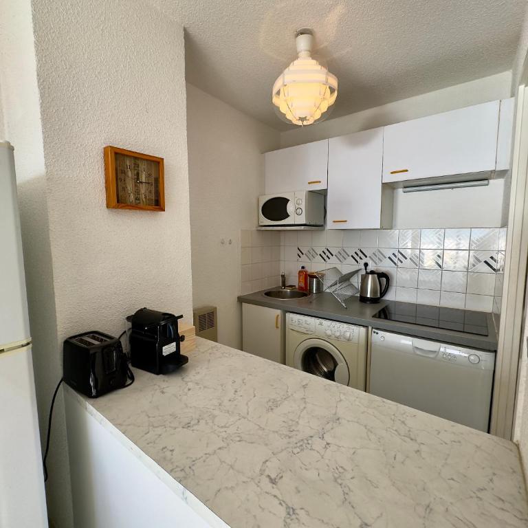 Vogue SCLS - Wifi, Clim, Parking, Piscine, Vue Mer - Appartement 1 Chambre - 9