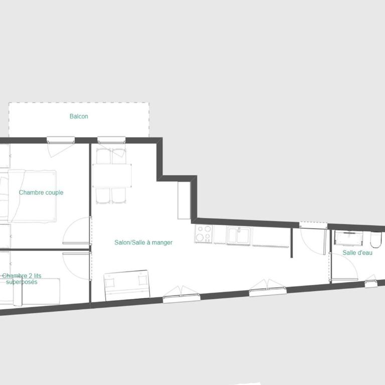 La Clusaz - 4 pers, 31 m², cosy appartement avec wifi - FR-1-818-11 - Apartamento - 10
