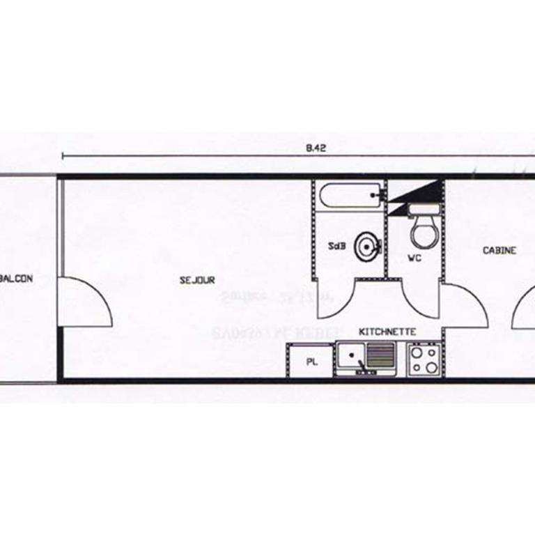 Studio rénové pour 5 pers, balcon, garage, WiFi - La Clusaz - FR-1-818-29 - Monolocale - 14