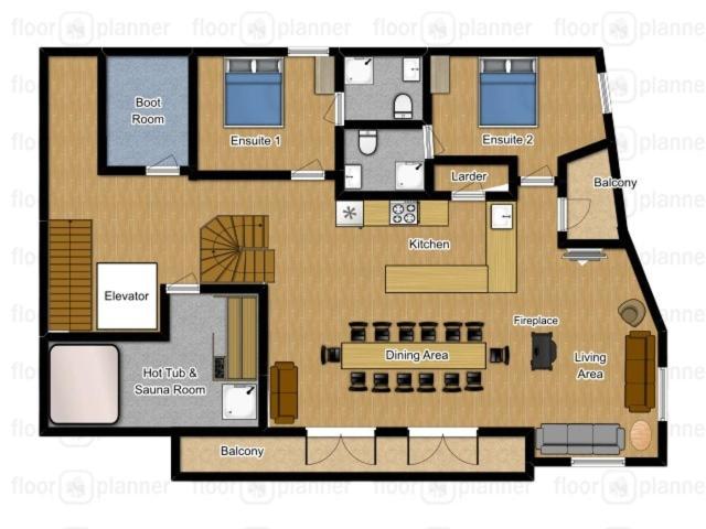 Les Couadzous Samoëns Centre, Sauna, Jacuzzi, 6 chambres, 7 salles de bains, 16 pers 250 m2 - Chalet - 36