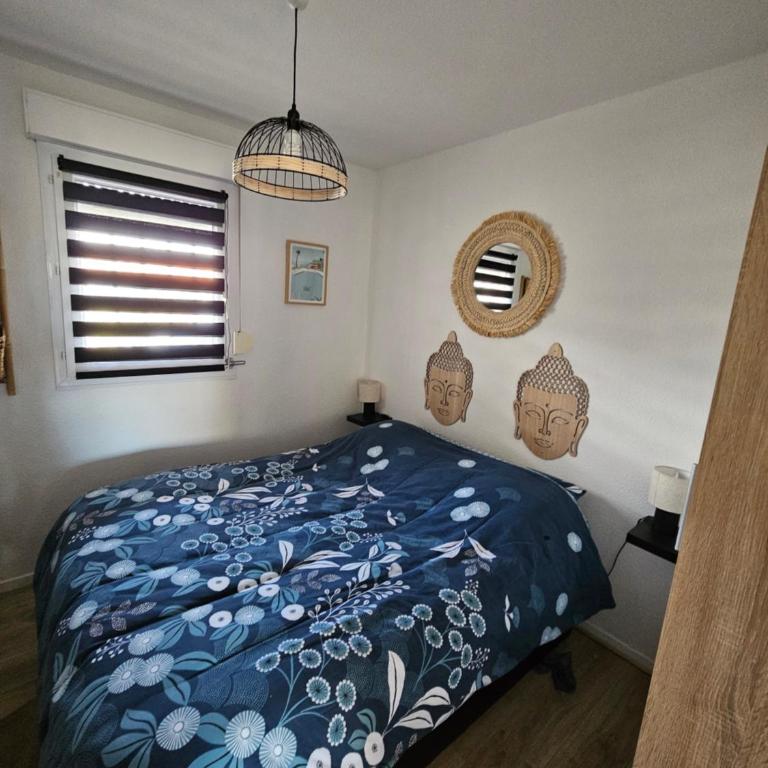 LE COSY VERDE Résidence Les Goélettes Appartement avec terrasse - Clim - Wifi - parking - Piscine - Front de mer - 2 Vélos à disposition - Apartment mit 1 Schlafzimmer - 9