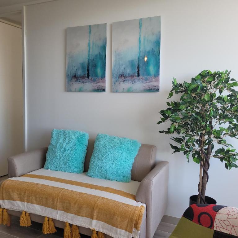 Departamento Laguna del Mar Full Equipado - One-Bedroom Apartment with Balcony - 14