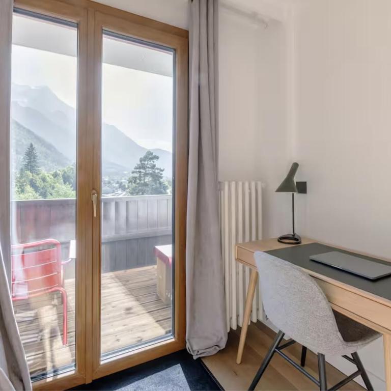 Mont-Blanc View - Panoramic Balcony - Chamonix Centre - Apartamento Deluxe de 2 dormitorios con balcón - 9