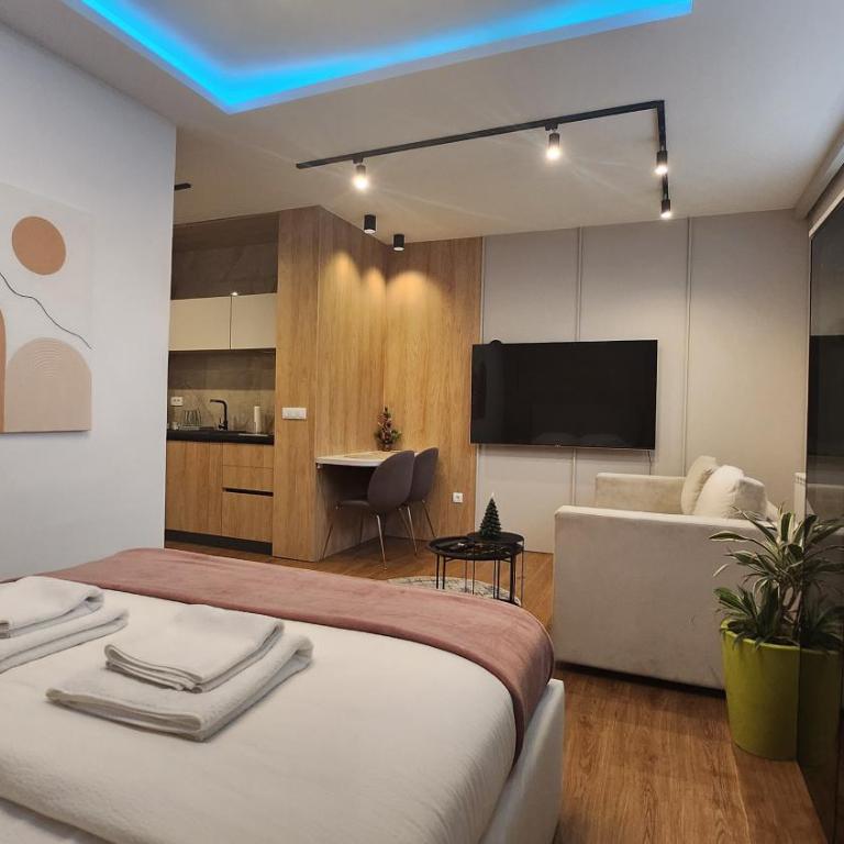 Apartmani Dobrinja - Free parking - Apartman sa 1 Spavaćom Sobom i Spa Kadom - 4