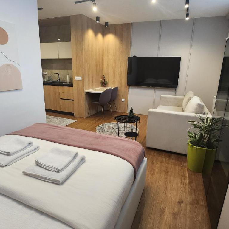 Apartmani Dobrinja - Free parking - Apartman sa 1 Spavaćom Sobom i Spa Kadom - 55
