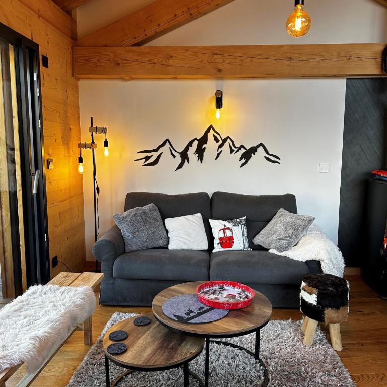 Duplex d'exception 8 personnes 83m2 au pied des pistes, proche commerces - Résidence Le Skieur - Apartment mit 3 Schlafzimmern und Bergblick - 10