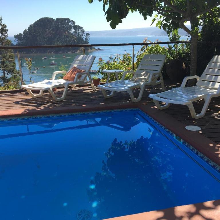 Casa y vista maravillosa, con piscina Coliumo Tomé - Casa de 2 dormitorios - 14