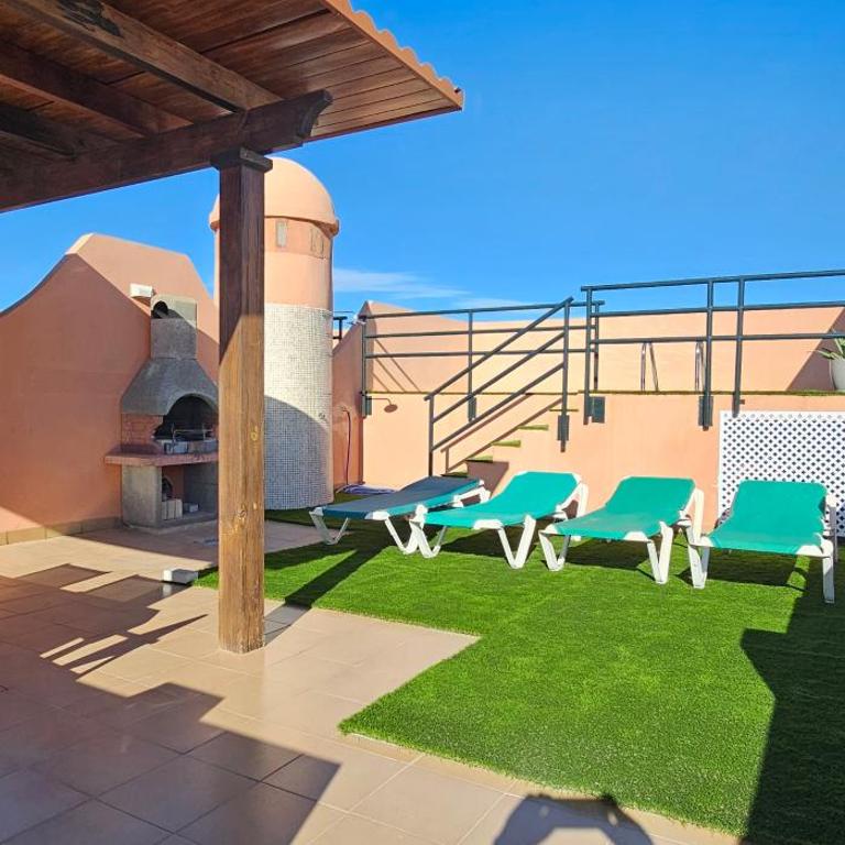 Apartamentos Paraiso Vera Playa, Ed Tahiti, Atico E de 2 dormitorios con piscina privada en solárium y barbacoa, pie de playa, WIFI - Apartamento de 2 dormitorios - 8