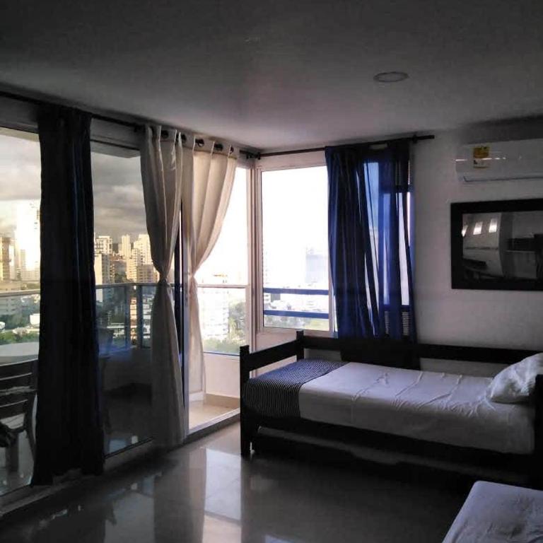 Cartagena El Laguito Apto cerca a la playa - Apartamento de 1 dormitorio con balcón y vistas al mar - 10