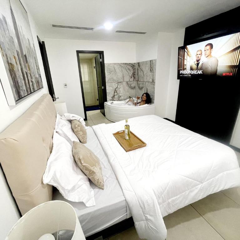 Ecusuites Jacuzzi Executive Dpto Riverfront l puerto santa ana - Apartamento de 1 dormitorio - 46