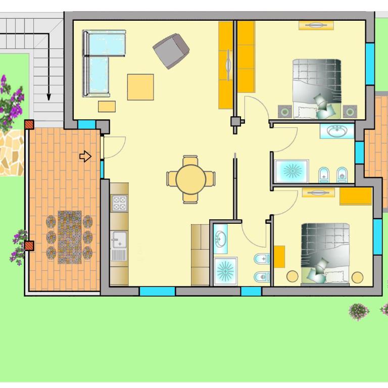 Casa Toni, Villasimius - Two-Bedroom Apartment - 65