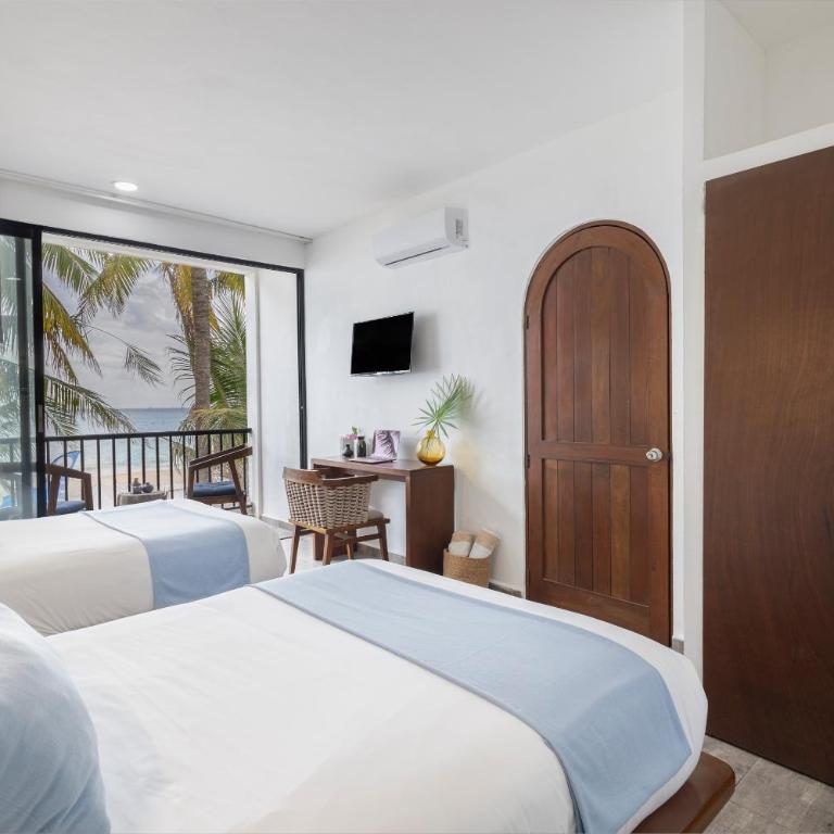 Areia Playa del Carmen - Beach Front Hotel - Deluxe Twin Room with Sea View - 2