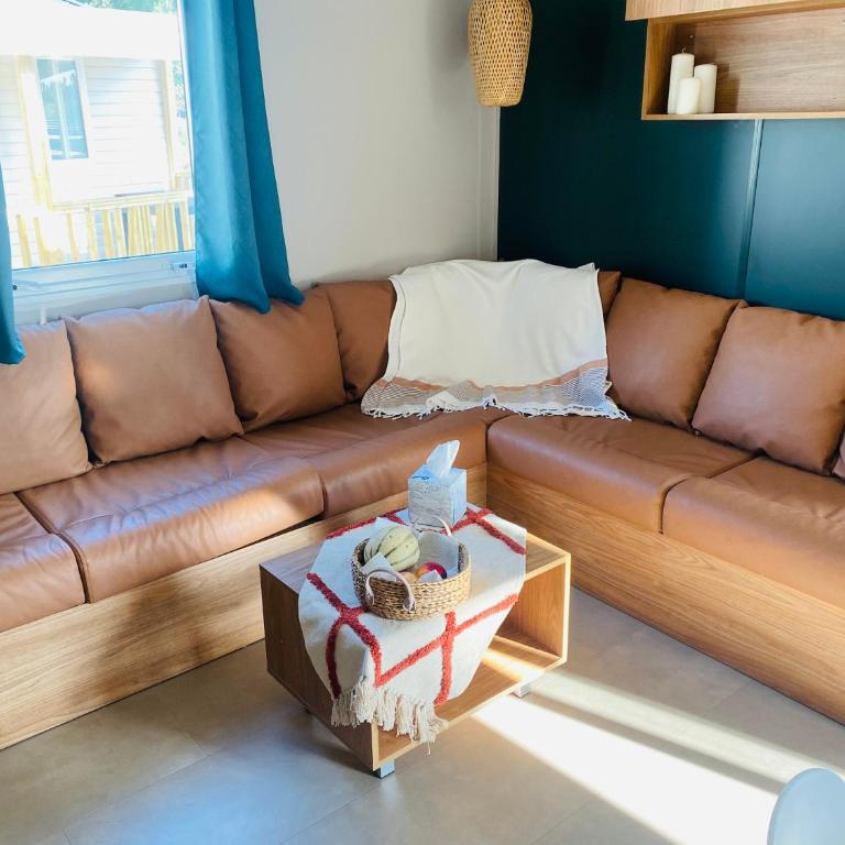 Mobilhome 8 personnes cosy tout équipé avec vue sur bassin, cap ferret - Bungalow Familiare - 20