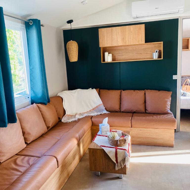 Mobilhome 8 personnes cosy tout équipé avec vue sur bassin, cap ferret - Bungalow Familiare - 21
