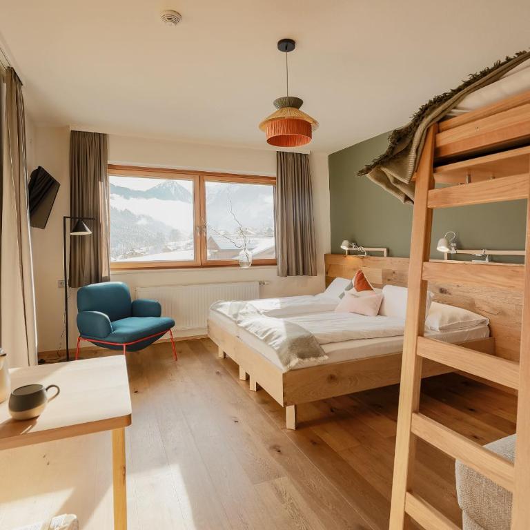 biYou Ecoquartier in den Bergen - Familienzimmer mit Bergblick - 1