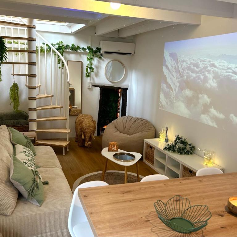 L 'Écrin - Balnéo & Cinéroom - Maison de Vacances - 9