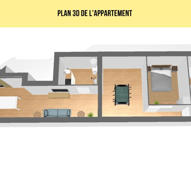 Au Nouveau Boulonnais - 4 appartements charmants pour couples, familles et groupe d'amis, vieille ville et centre ville de Boulogne sur Mer - Appartement 2 Chambres Deluxe - 18