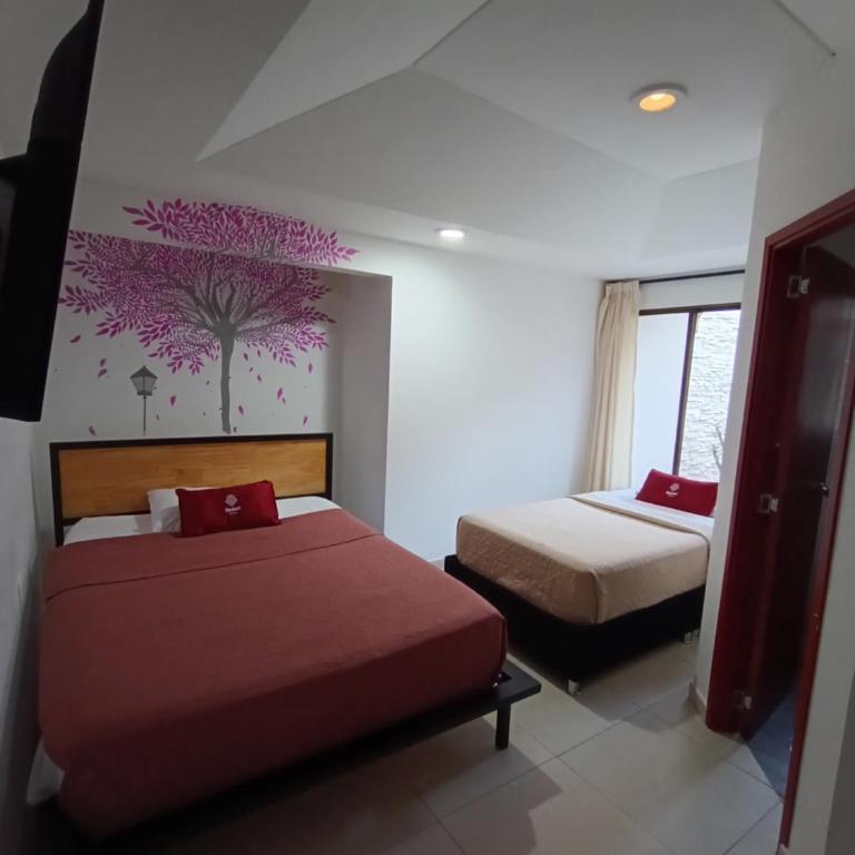 Hostal Amanari - Habitación Doble con baño privado - 2 camas - 5